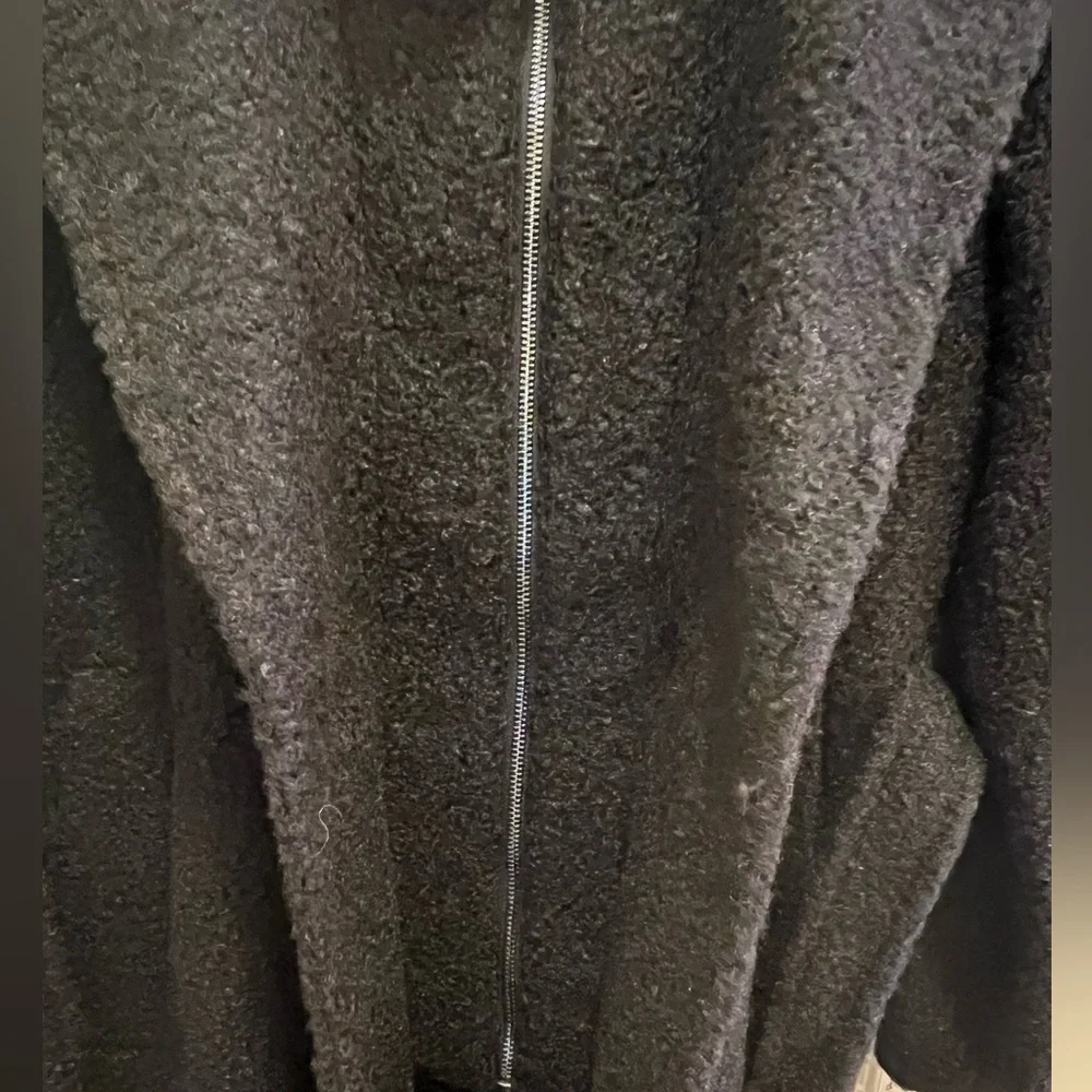 Calvin Klein Women’s Black Long Coat XL Pea Coat Classic Winter Outerwear